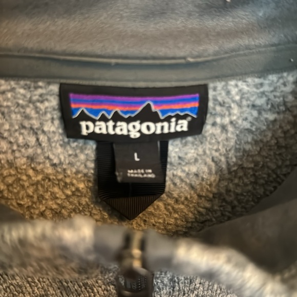 Patagonia Men's Zip-Up Sweater in Heather Gray - Picture 3 of 3